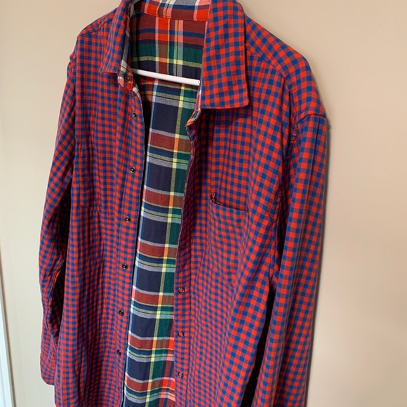 Marvel Avengers Five Four Captain America Reversible Flannel L/S Shirt, size L - Picture 5 of 10